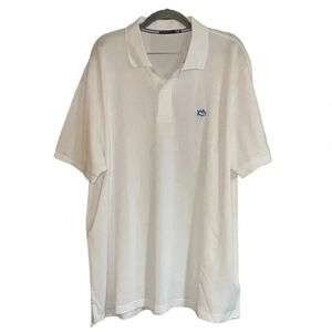 Southern Tide White Short Sleeve Polo Shirt Size XXL